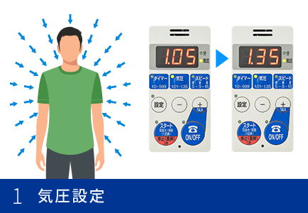 1 気圧設定