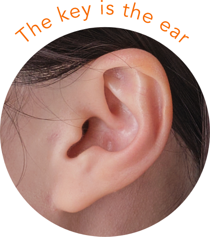 The key is the ear